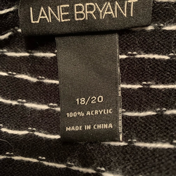 Lane Bryant polka dot black & white cardigan with buttons size 18 / 20 = 2X - Picture 10 of 11